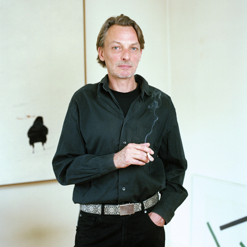 Thomas Oehler, Steinbildhauer, 50 jährig, von Niklaus Spoerri fotografiert